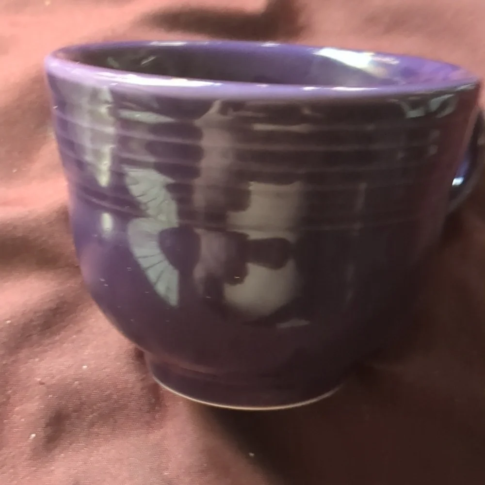 Fiestaware Tea Cup dark Purple Ish Blue